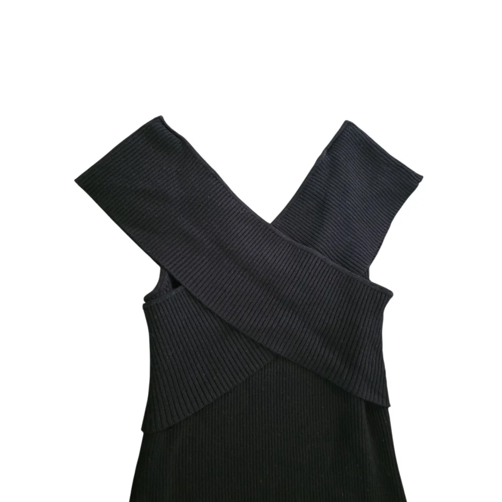 inc international concepts Tank Top Black Size Medium INC Criss Cross - Picture 3 of 4